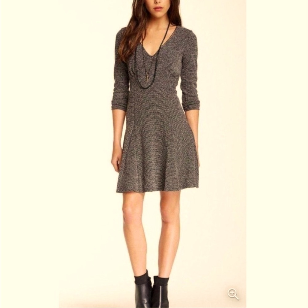 Free People Knit Long Sleeve Mini Dress